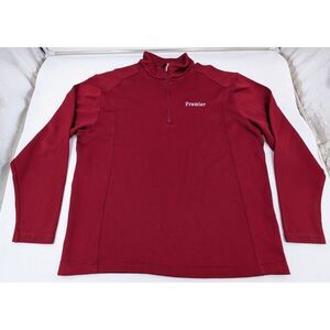 Nike Golf Men's Size XL 1/4 ZIP Textured Golf Sweater‎ Pullover Sweatshirt Red